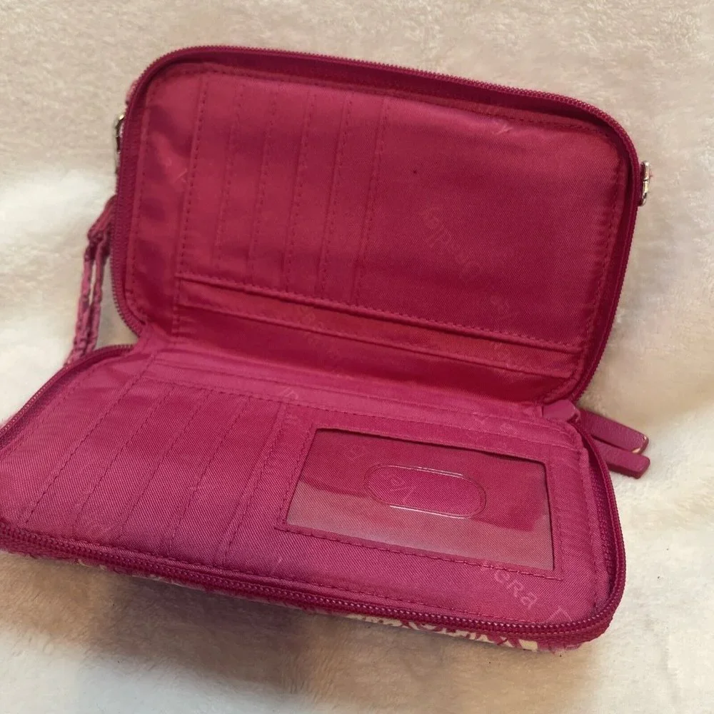 Vera Bradley Wallet Wristlet Pink Paisley - Picture 6 of 12